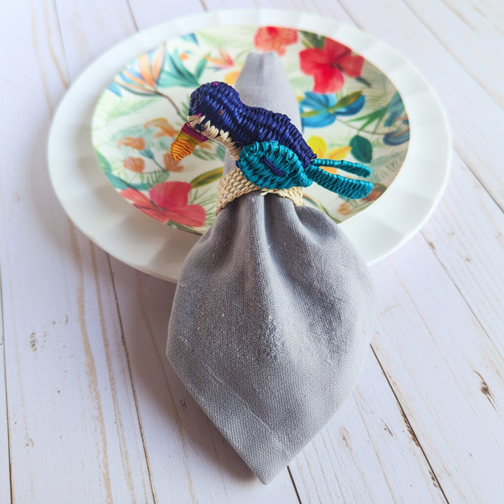 Toucan Handwoven Iraca Napkin Ring