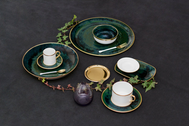 Lush Forest Tea Cup + Saucer (Set of 2)