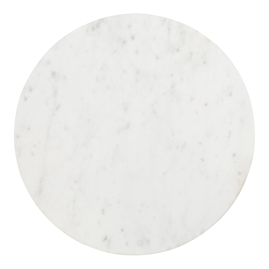 Henshall Marble and Metal Round Side Table