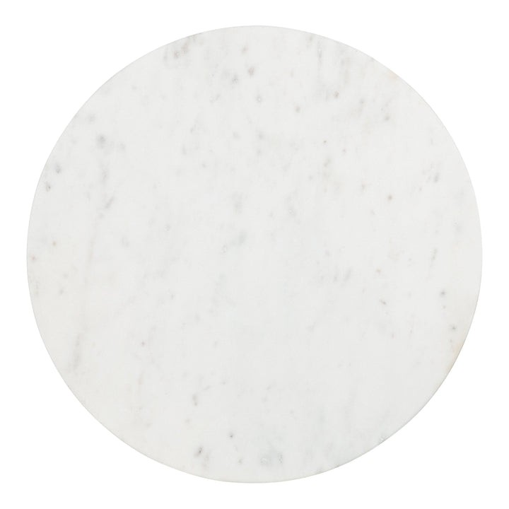 Henshall Marble and Metal Round Side Table