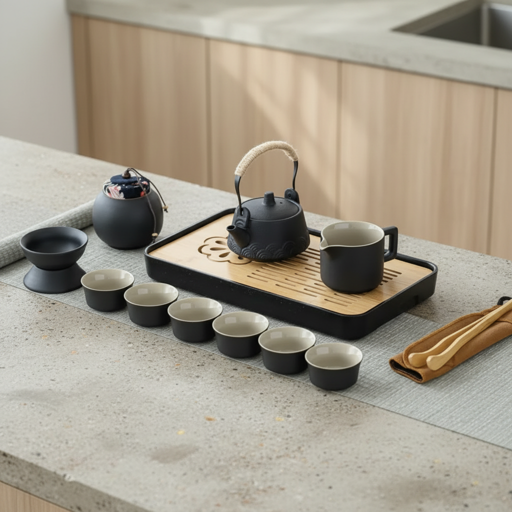 14-Piece Portable Travel Tea Set