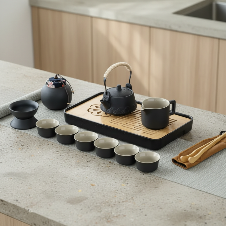 14-Piece Portable Travel Tea Set