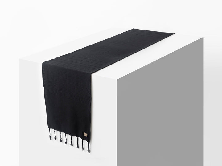 Handwoven Sustainable Cotton Niebla Table Runner