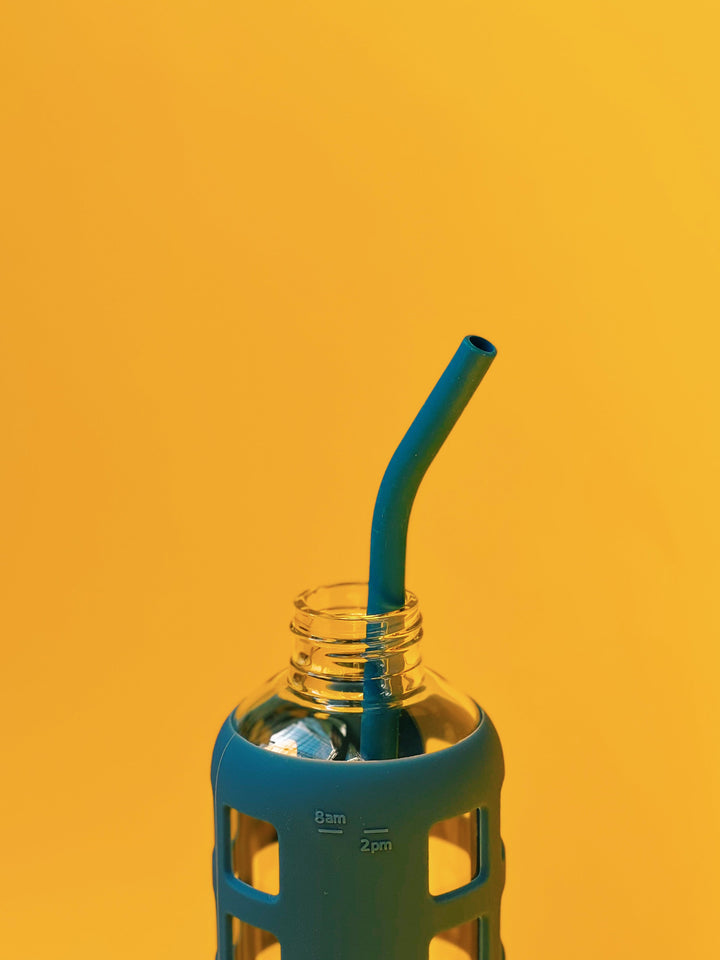 purifyou Reusable Silicone Straws - Long, Slender, & Kids Sizes, Eco-Friendly, BPA-Free, Durable & Flexible