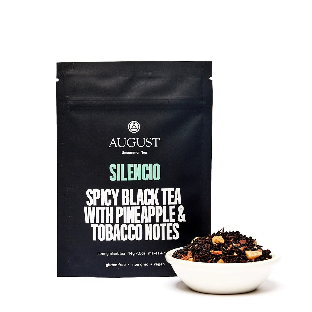 Black tea pouch with green &