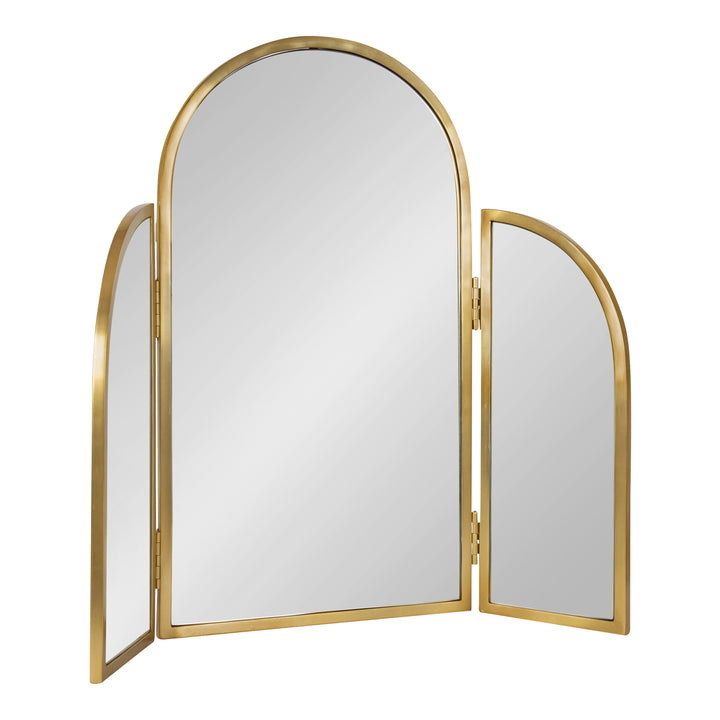 Amoli Tri-Fold Arch Metal Mirror