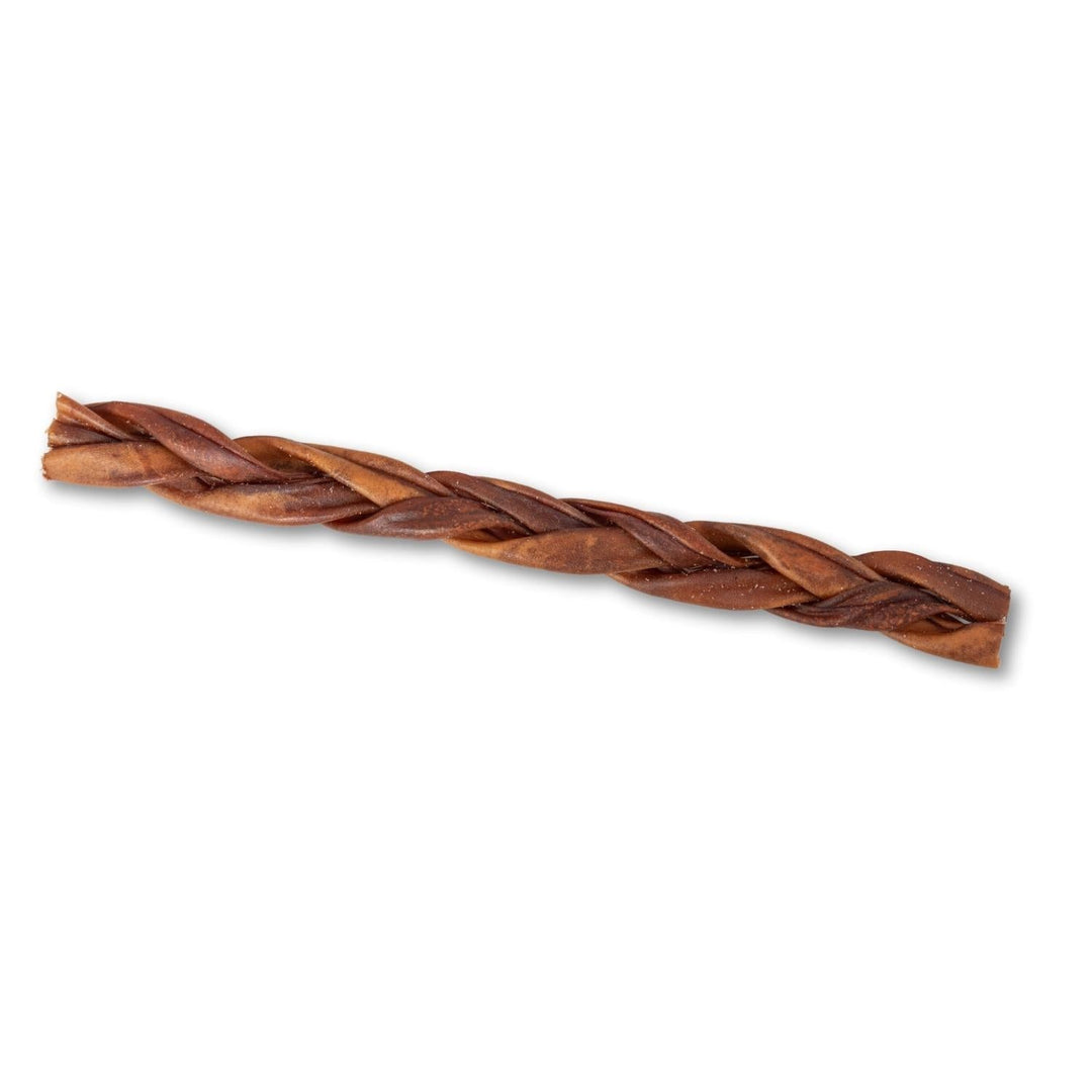 Single braided beef collagen chew stick, 12-inch