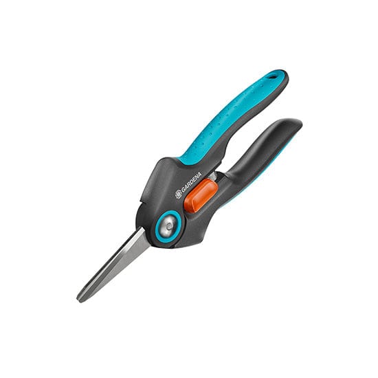 FreshCut Scissors with teal handles, orange latch, and stainless blades.