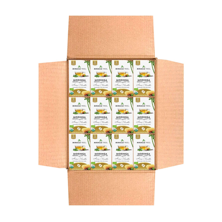 Organic Moringa Tea - Honey & Vanilla - Caffeine-Free Herbal Tea