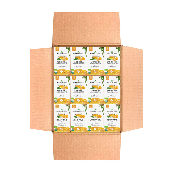 Organic Moringa Tea - Lemon - Caffeine-Free Herbal Tea