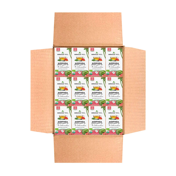 Organic Moringa Tea - Watermelon - Caffeine-Free Herbal Tea