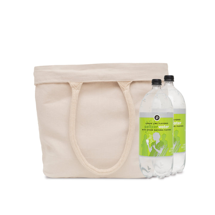 Organic Canvas Grocery Tote with Drawstring