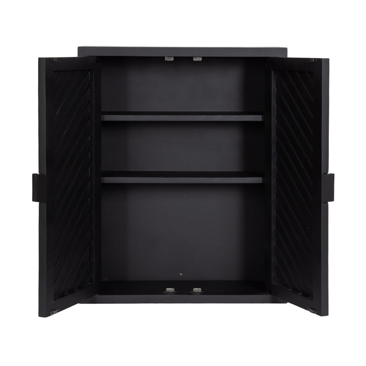Mezzeta Tall Wood Bath Cabinet