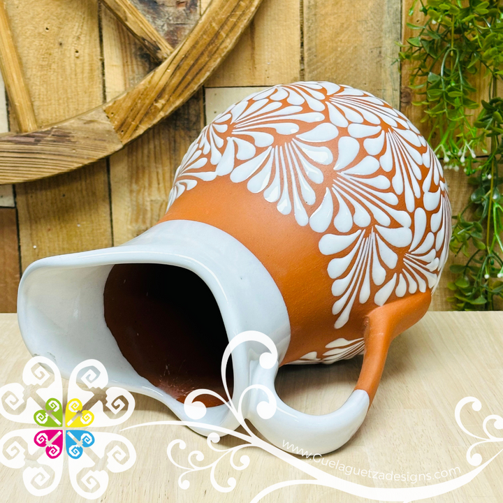 Natural/White Espiga Pato Pitcher Set - 4 Mugs