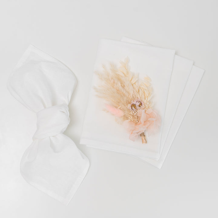 Organic Cotton Flour Sack Napkins, Set of 12