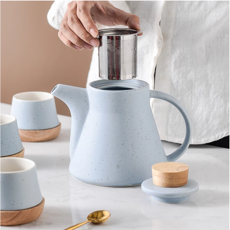 Ceramic Flower Gift Box Tea Set