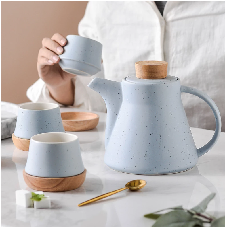 Ceramic Flower Gift Box Tea Set