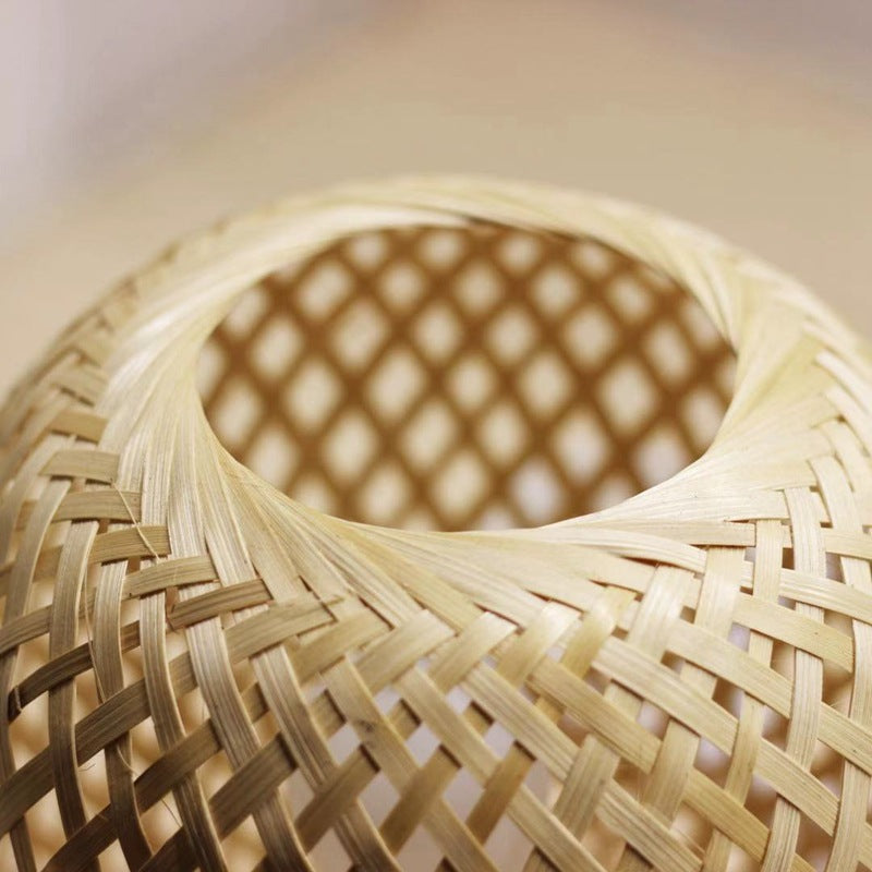 Woven Bamboo Lamp