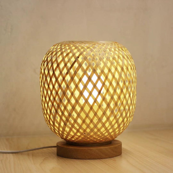 Woven Bamboo Lamp