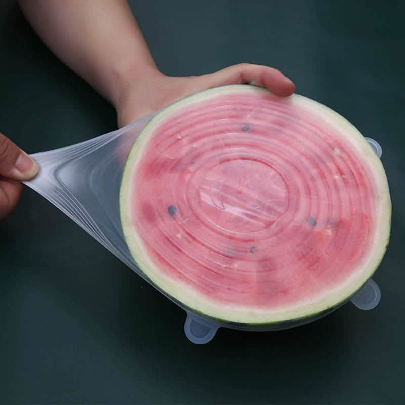 Reusable Silicone Stretch Lids (6‑Pack)