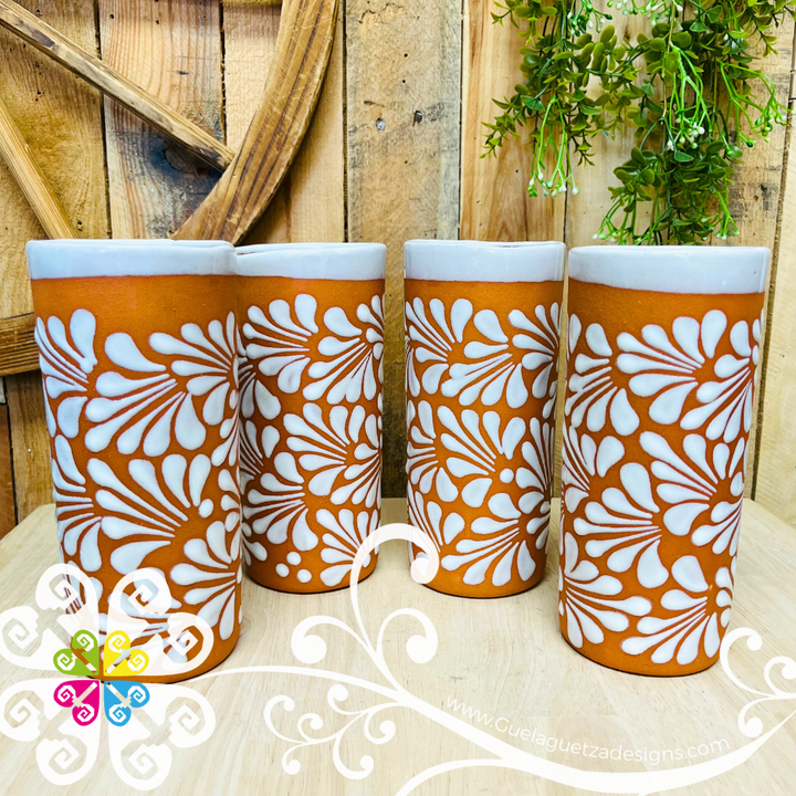 Natural/White Espiga Pato Pitcher Set - 4 Cups