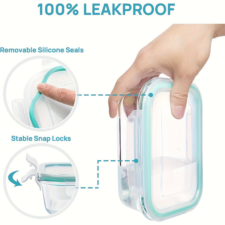 Glass Containers with Airtight Lids–16‑Piece Set