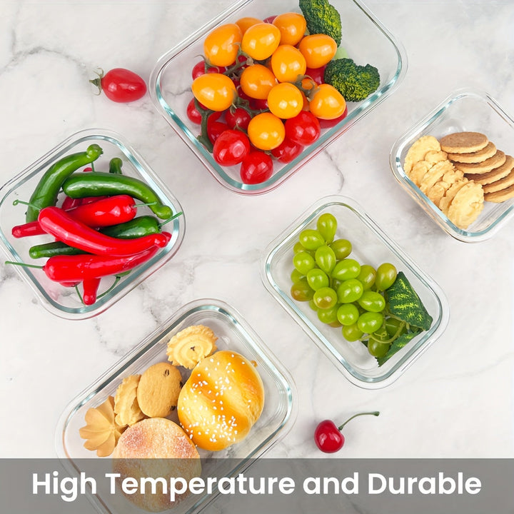 Glass Containers with Airtight Lids–16‑Piece Set