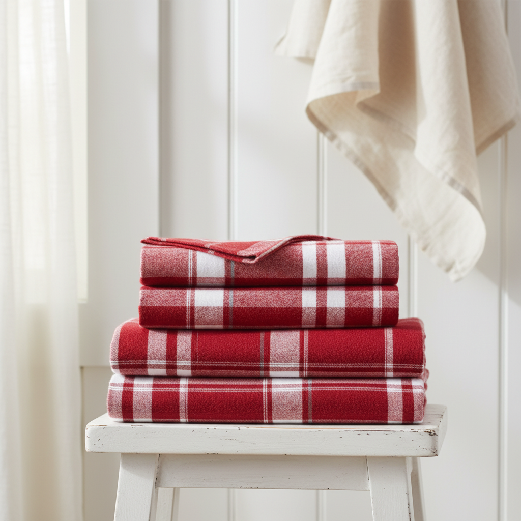 Organic Cotton Flannel Sheet Set—Heavyweight Double‑Brushed