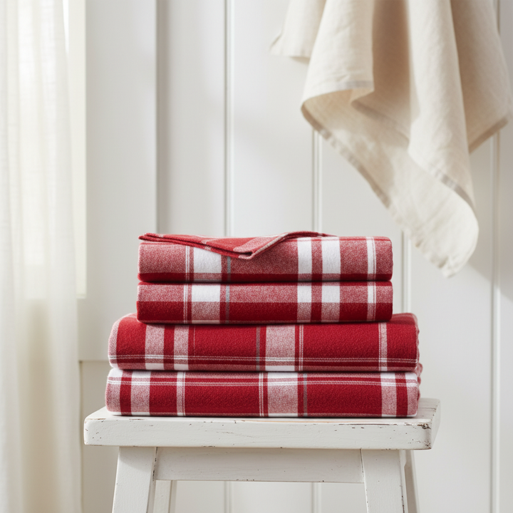 Organic Cotton Flannel Sheet Set—Heavyweight Double‑Brushed
