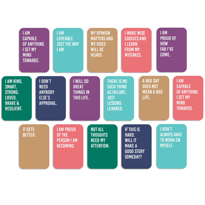 Empowerment Affirmation Cards for Teens, Deck of 16