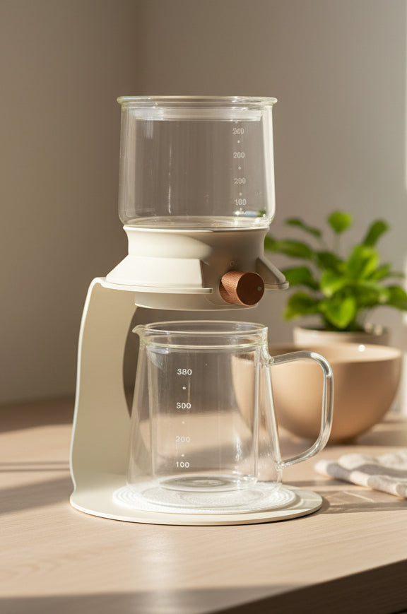 Semi‑Automatic Drip Rotating Pot–Double Filter