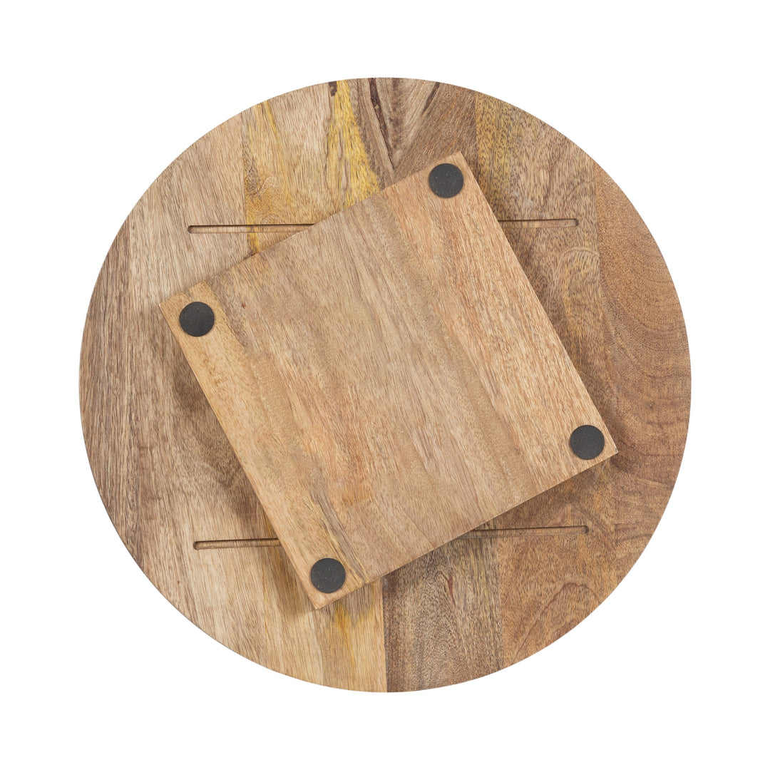 Halsey Round Lazy Susan Tray