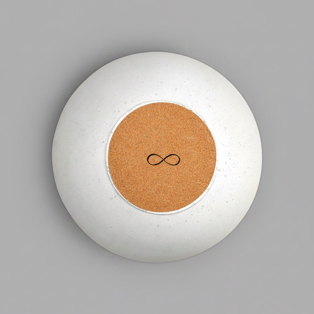Concrete Infinity Bowl: White