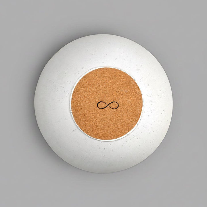 Concrete Infinity Bowl: White — , [material], Port Living Co.