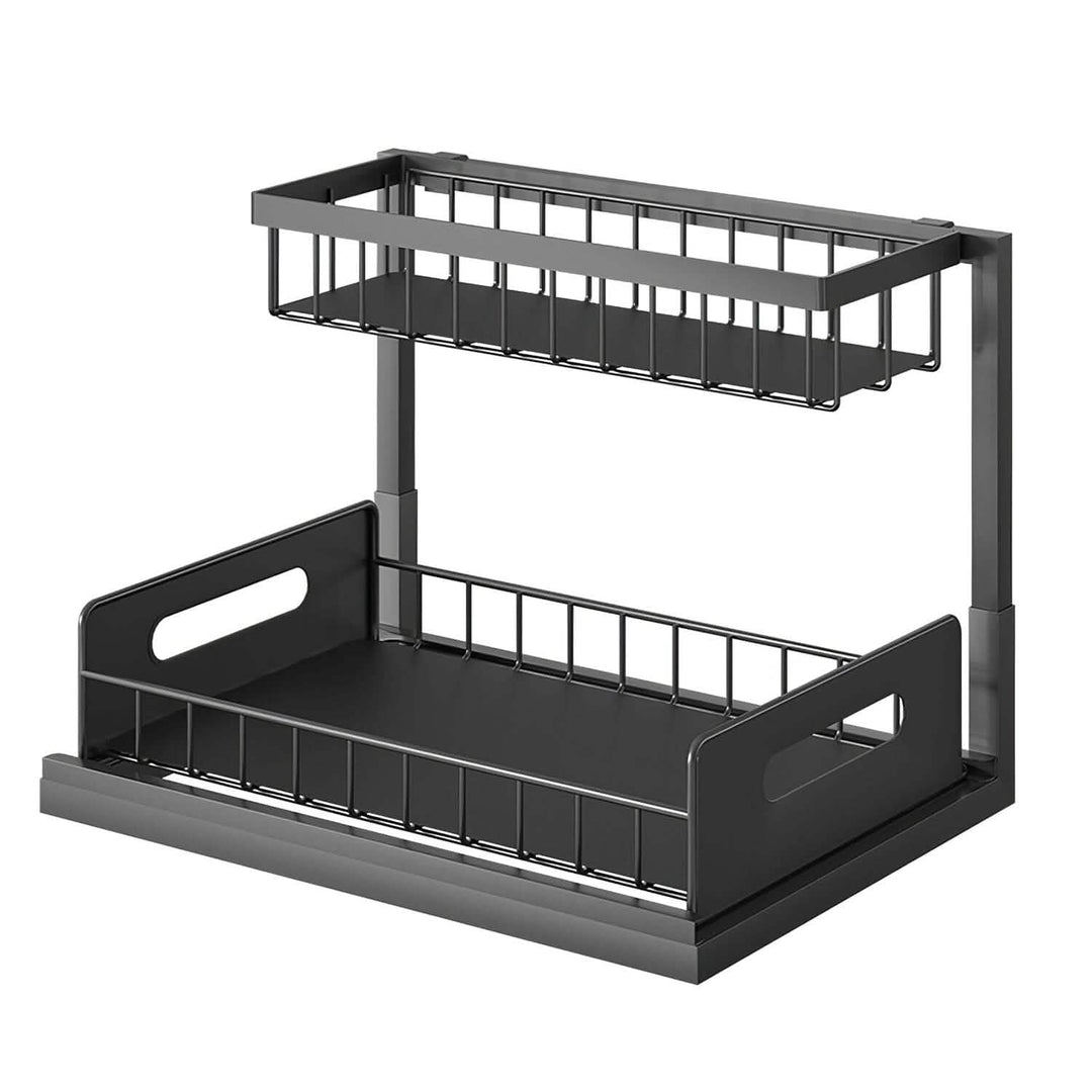 Under Sink 2-Tier Organizer with Pull‑Out Basket