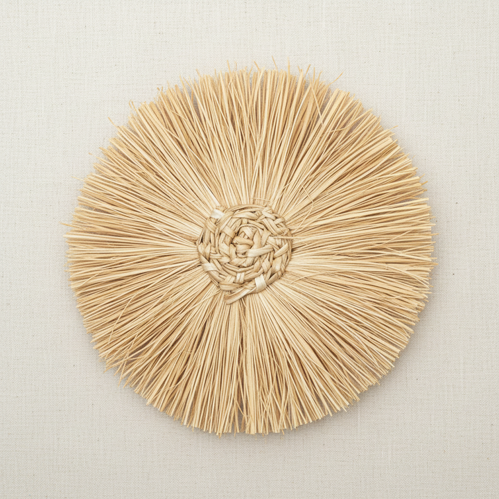 Pom Pom Handwoven Iraca Napkin Ring