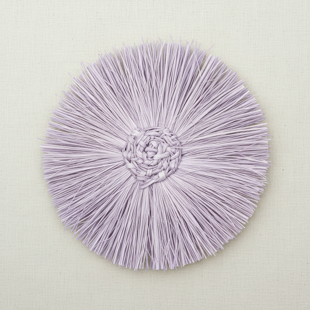 Pom Pom Handwoven Iraca Napkin Ring