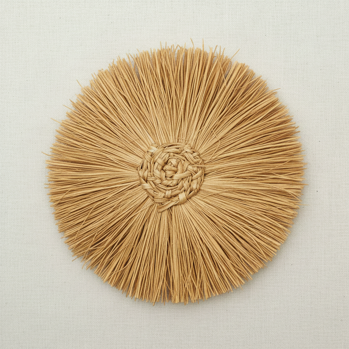 Pom Pom Handwoven Iraca Napkin Ring