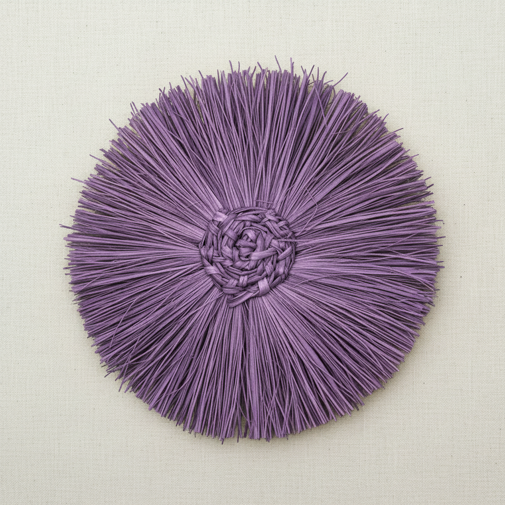 Pom Pom Handwoven Iraca Napkin Ring
