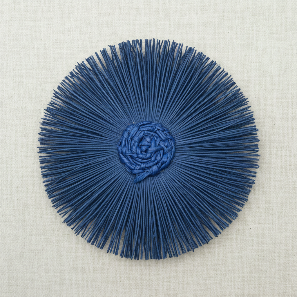 Pom Pom Handwoven Iraca Napkin Ring