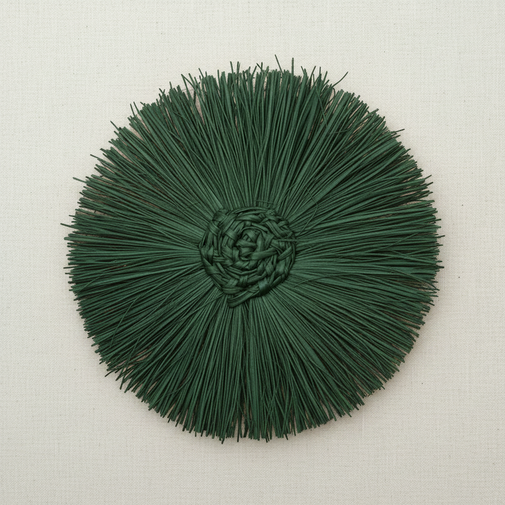 Pom Pom Handwoven Iraca Napkin Ring