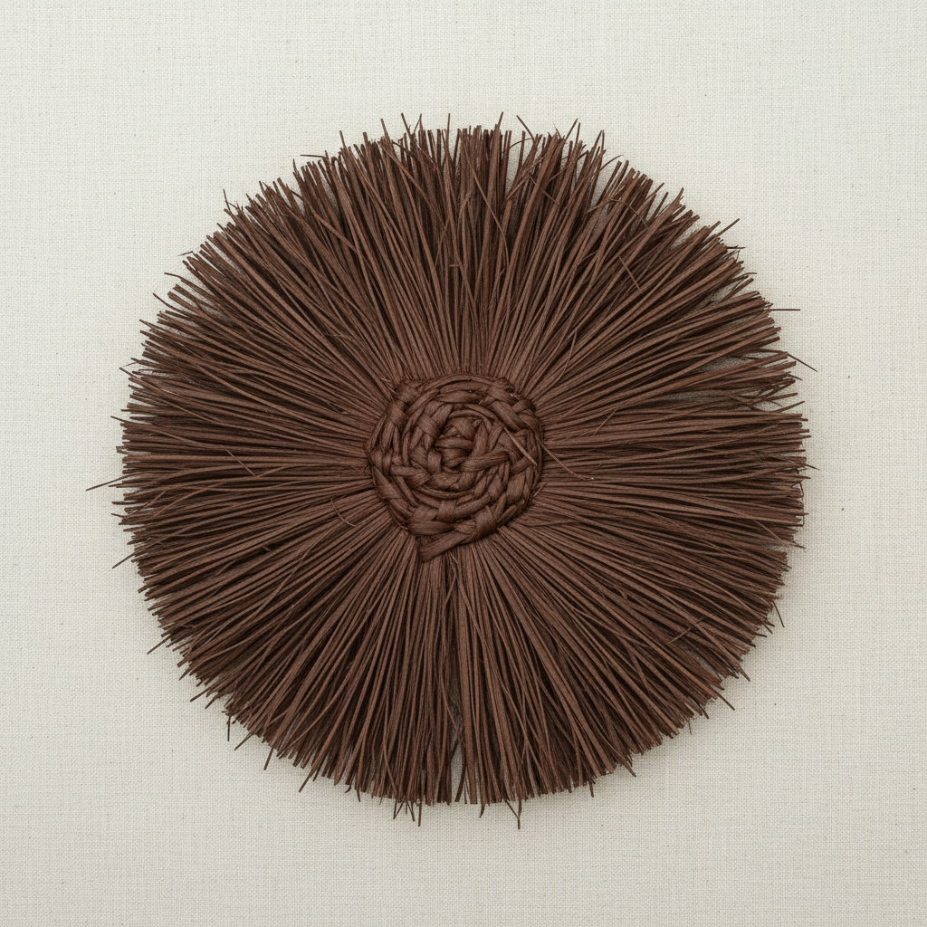 Pom Pom Handwoven Iraca Napkin Ring