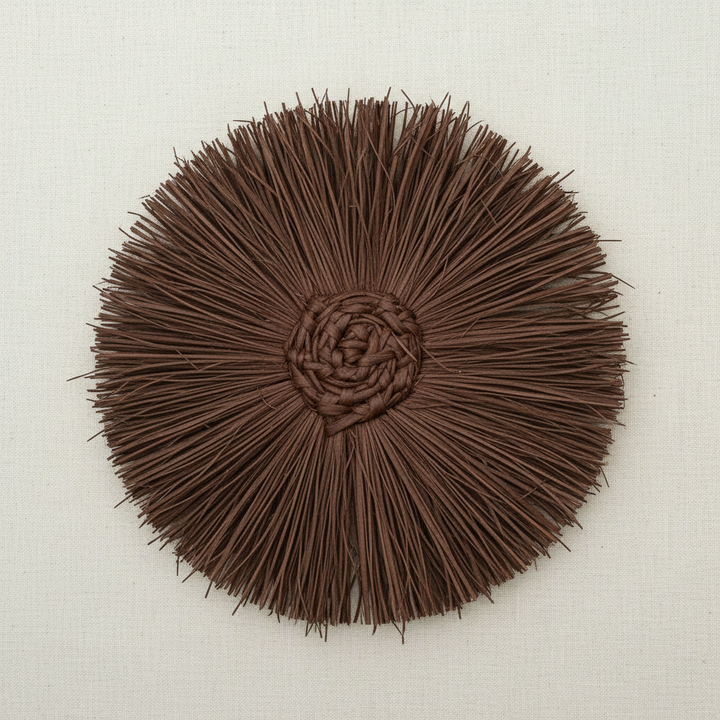 Pom Pom Handwoven Iraca Napkin Ring