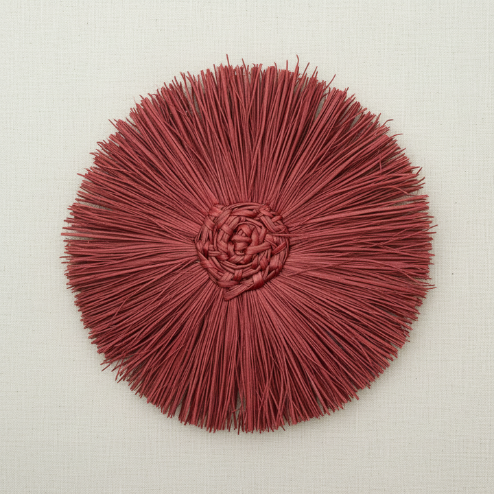 Pom Pom Handwoven Iraca Napkin Ring