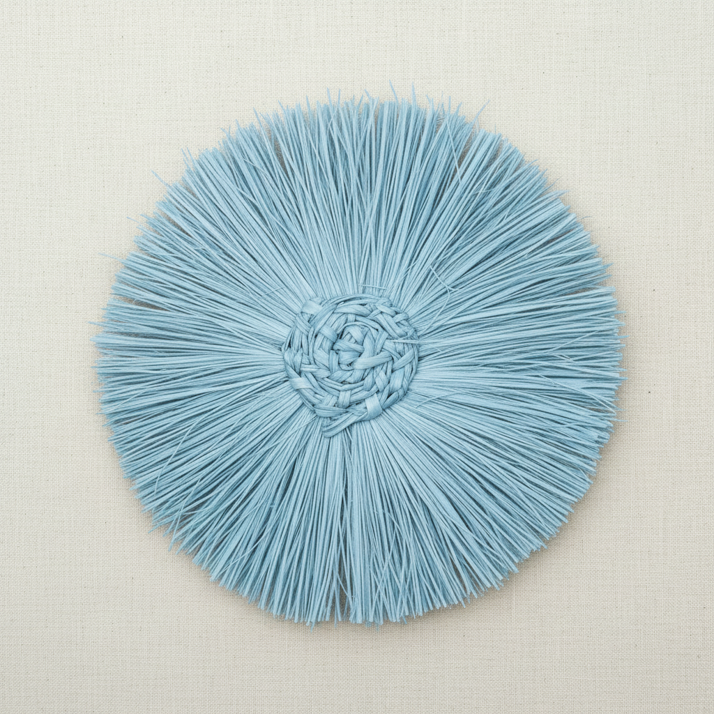 Pom Pom Handwoven Iraca Napkin Ring