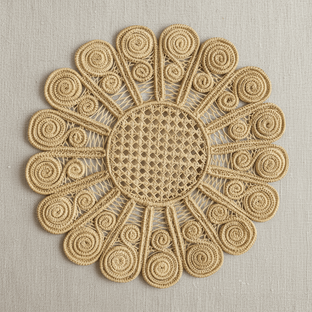 Elegance Handwoven Iraca Placemat — Placemats, [material], MacondoForever