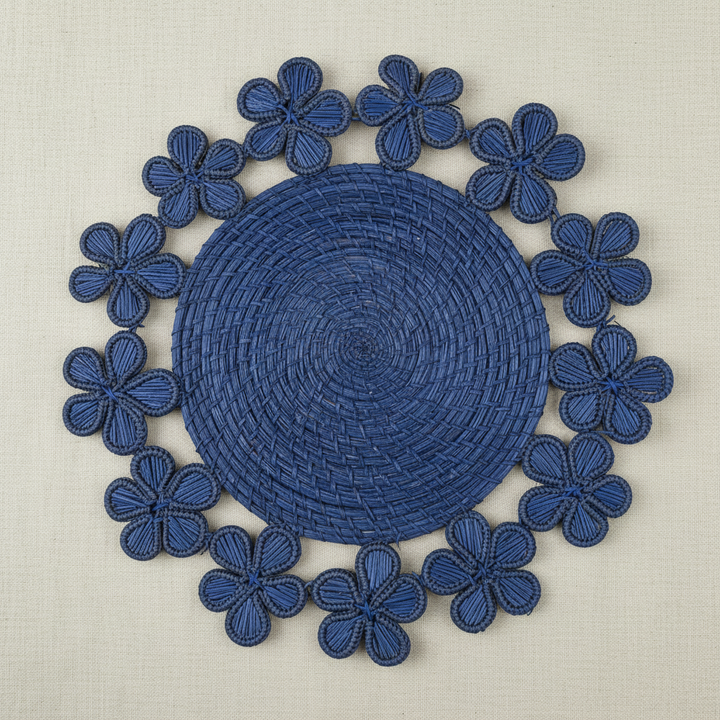 Plumeria Handwoven Iraca Placemat
