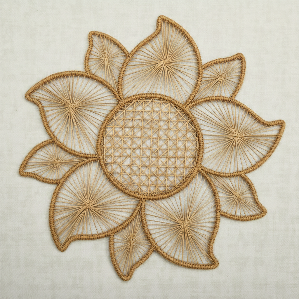 Bloom Handwoven Iraca Placemat