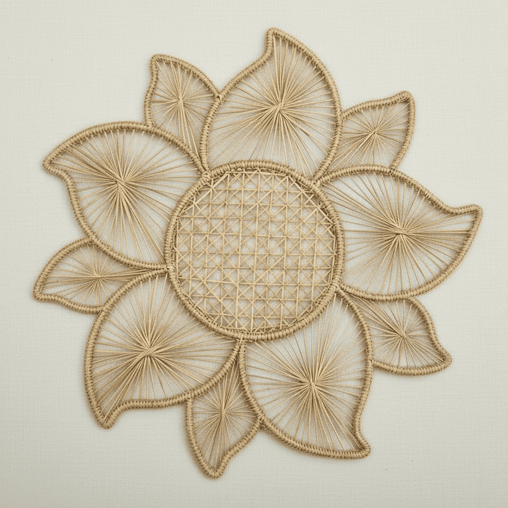 Bloom Handwoven Iraca Placemat — Placemats, [material], MacondoForever