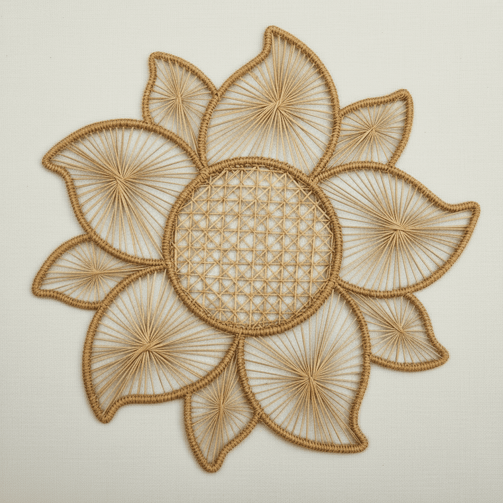 Bloom Handwoven Iraca Placemat — Placemats, [material], MacondoForever